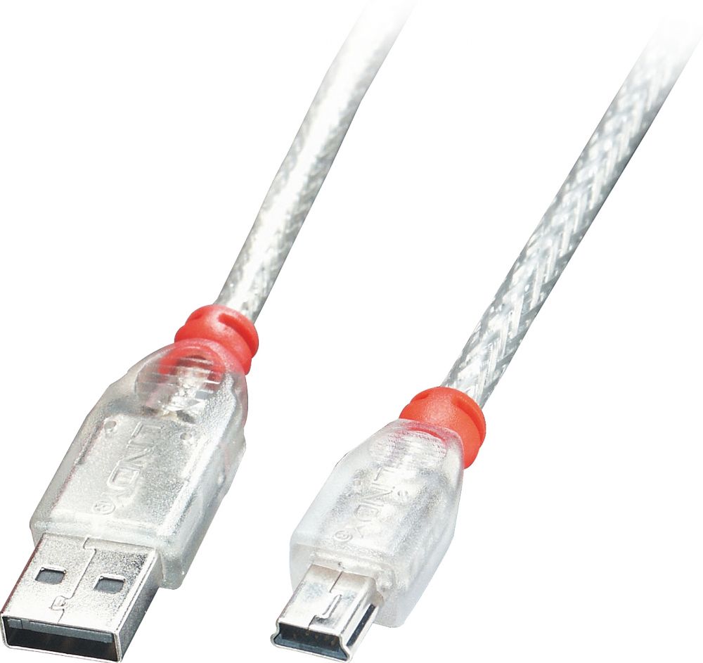 Lindy USB 2.0 Kabel Type A/Mini-B M/M 0.5m