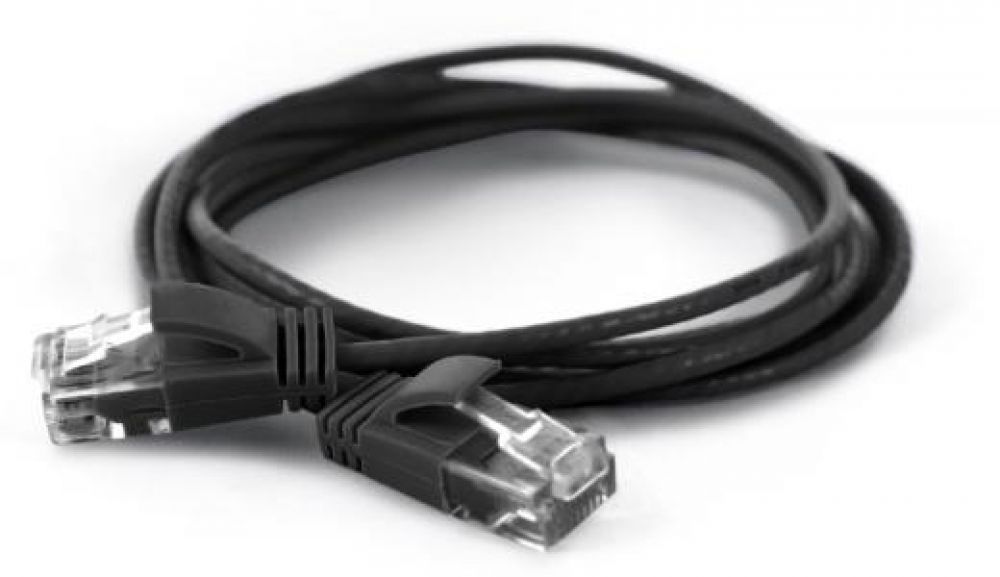 Wantec Patchkabel UTP CAT6a d=2,8mm 7,0m zwart
