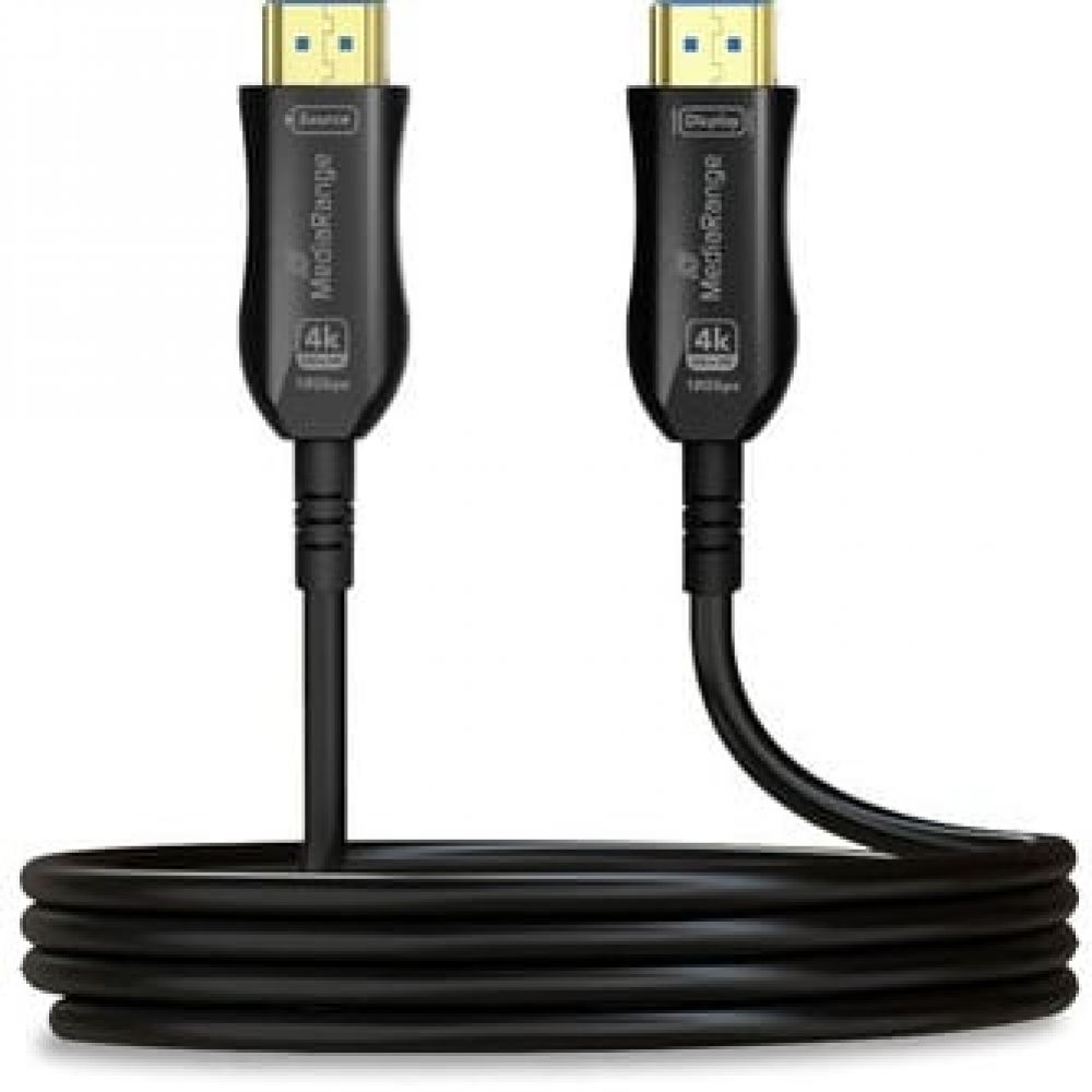 MediaRange HDMI High Speed Ethernet Kabel AOC 18Gibt/s 15m