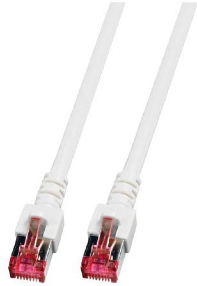 RJ45 Patchkabel S/FTP, Cat.6, LSZH, 1m, wit
