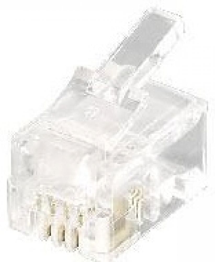 Equip 121111 Modular Plug RJ11 4P4C, (6uinch) Unshielded for Mo