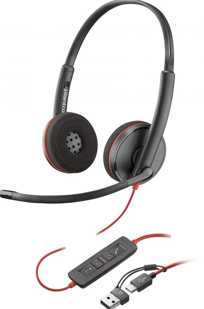 Poly Blackwire 3220 - USB-C, USB-A
