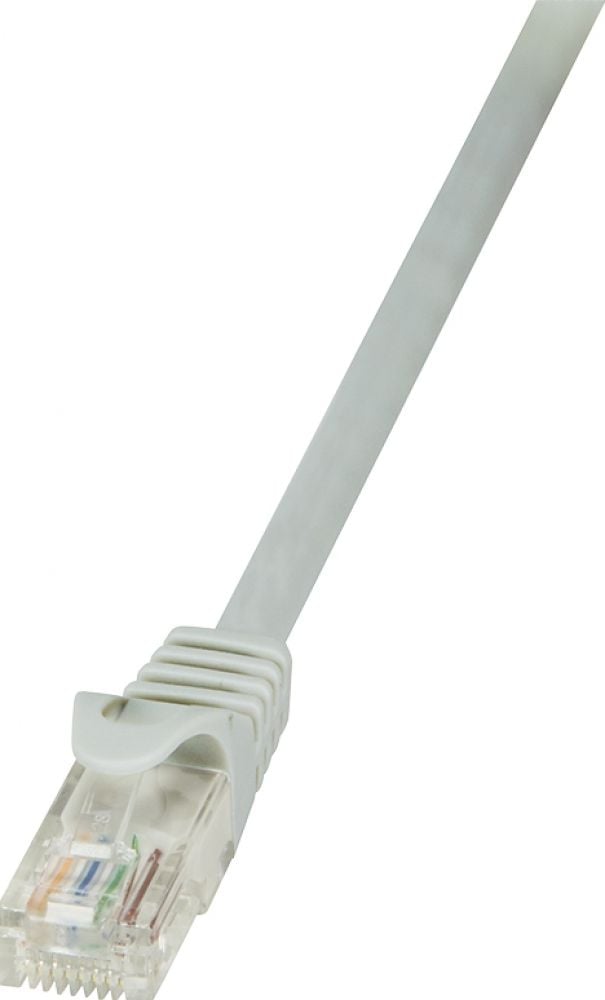 Patchkabel LogiLink RJ45 U/UTP Cat5e 15.00m grijs