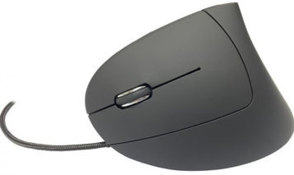 MediaRange muis USB 2.0 Vertical Linkshänder, zwart