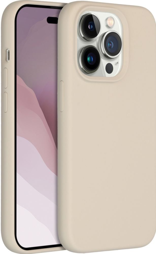 Accezz Liquid Silicone Backcover iPhone 14 Pro - Stone