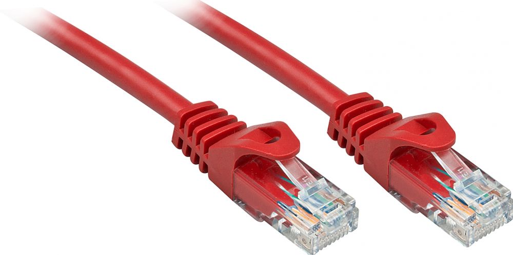 Lindy Patchkabel Cat6 U/UTP Basic rood 5.00m