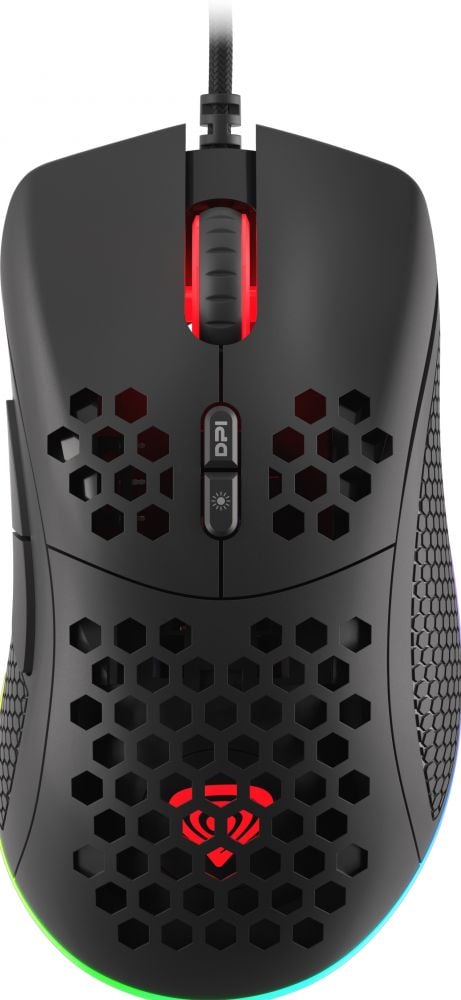 Genesis kabelgeb. Gaming muis KRYPTON 555 RGB zwart