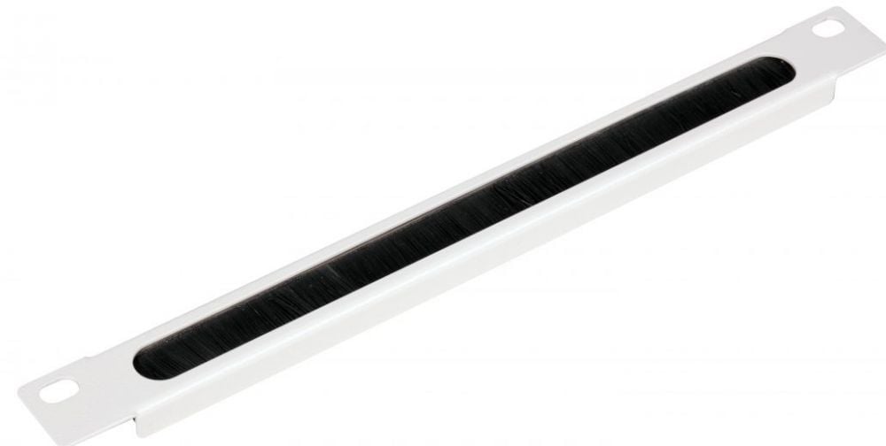 Equip 10" Kabelgoot met Bürsteneinsatz, 1U grijs