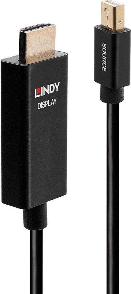 Lindy 3m Mini-DisplayPort an HDMI Adapterkabel met HDR
