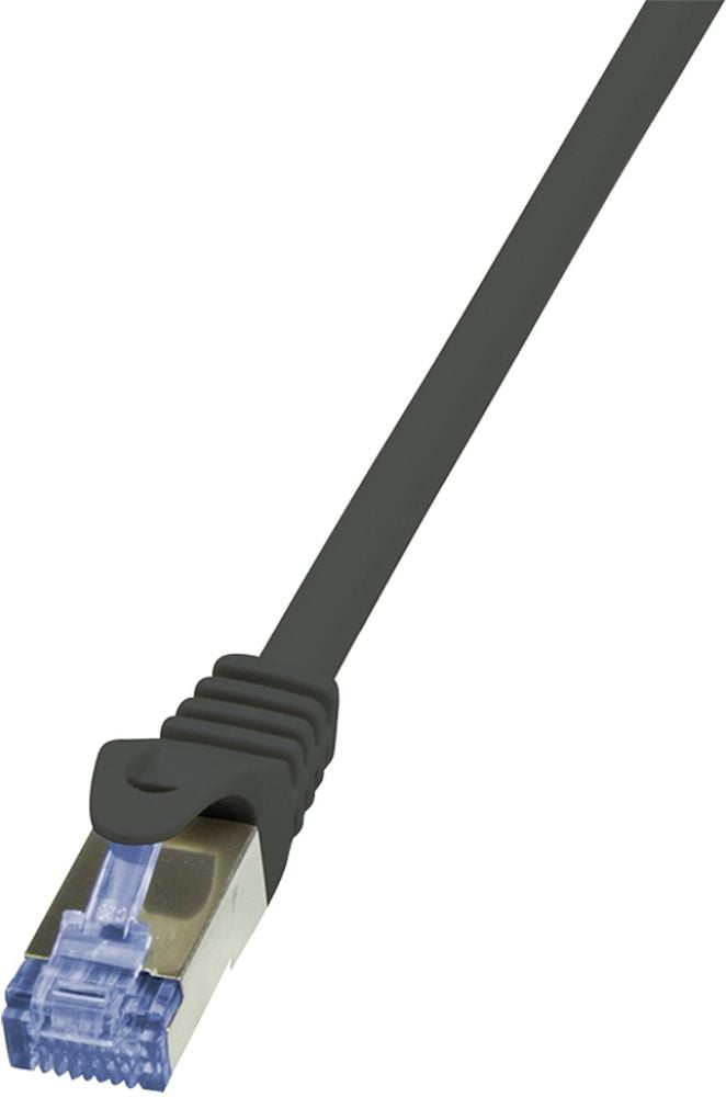 LogiLink CAT6A S/FTP Patchkabel AWG26 PIMF zwart. 0,50m
