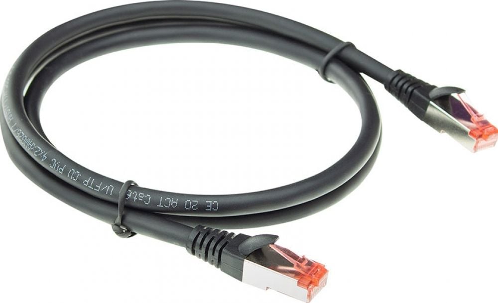 CAT6A U/FTP PVC FLEX BK 15M. 1 stk