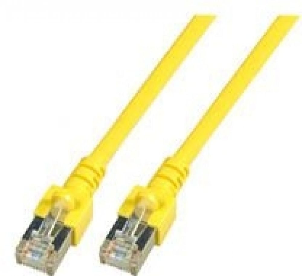 RJ45 Patchkabel SF/UTP, Cat.5e, PVC, CCA, 3m, geel