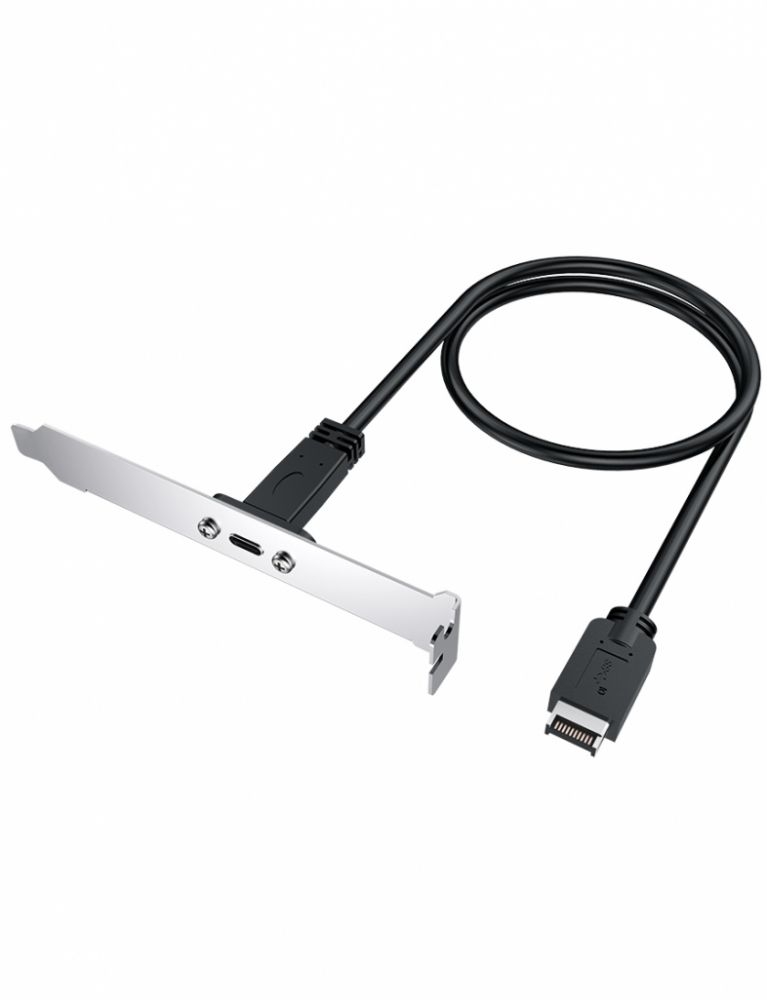 Graugear Erweiterungskabel met PCI Blende,Type-E auf Type-C retail