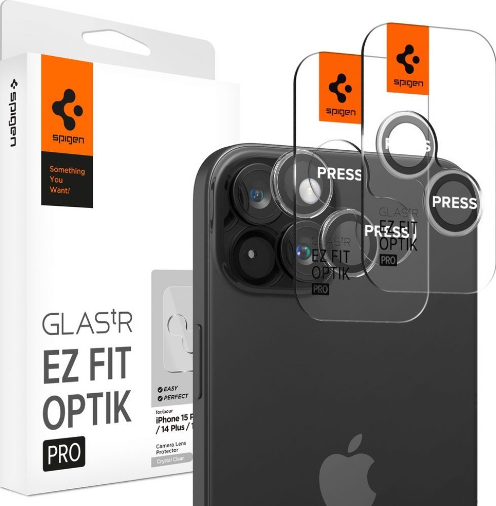 Spigen GLAS.tR EZ Fit Optik Pro - Lensbeschermer voor mobiele telefoon