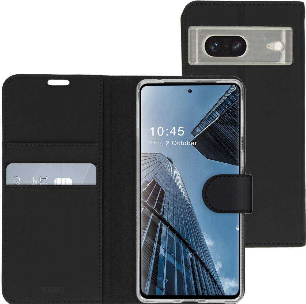 Accezz Wallet Softcase Bookcase Google Pixel 7 Pro - Zwart