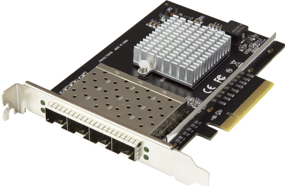 StarTech.com 4 poorts SFP + server netwerkkaart - PCI Express