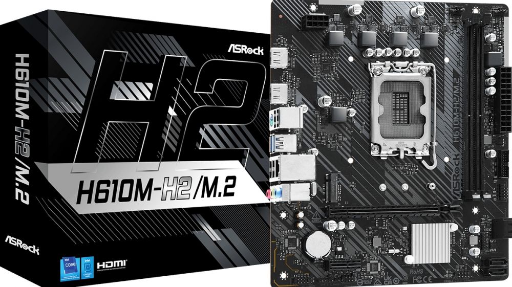 MB ASRock Intel 1700 H610M-H2/M.2 M-ATX 2xD4 3200 PCIe4.0 X16 USB3.2 Gen1