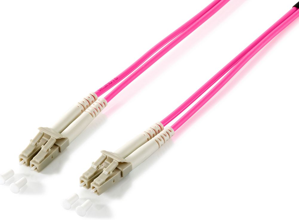 Equip LWL Patchkabel LC->LC 7.50m Multimode Duplex OM4 viol Polybeutel