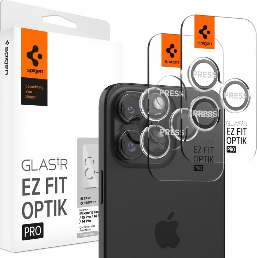 Spigen GLAS.tR EZ Fit Optik Pro - Lensbeschermer voor mobiele telefoon
