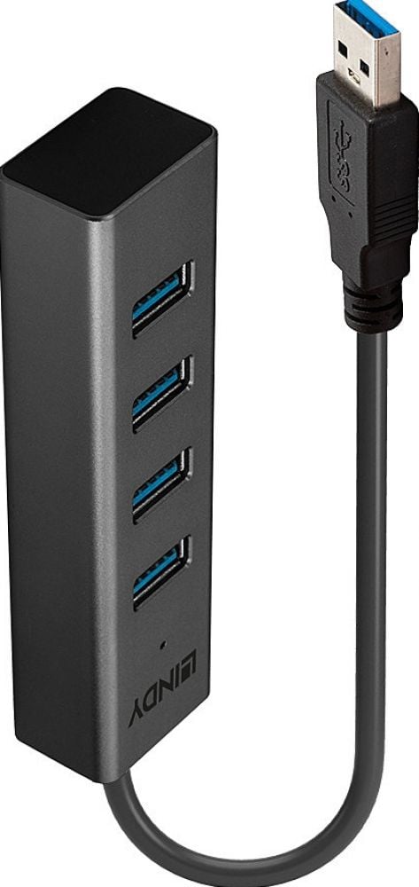 Lindy USB 3.0 Hub 4 Port zonder voeding