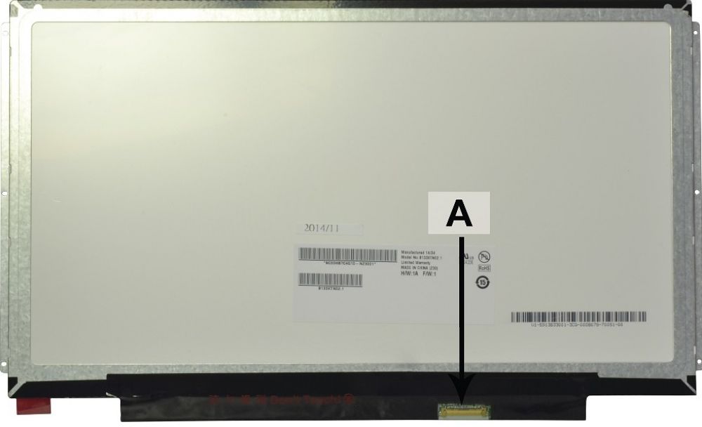 2-POWER PSA - 13,3" (33,8 cm) 1366x768 WXGA HD mat met 30 pins-aansluiting
