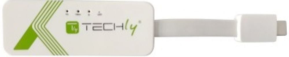 Techly USB 3.1 Typ C RJ45 10/100/1000 Adapter, weiÃ