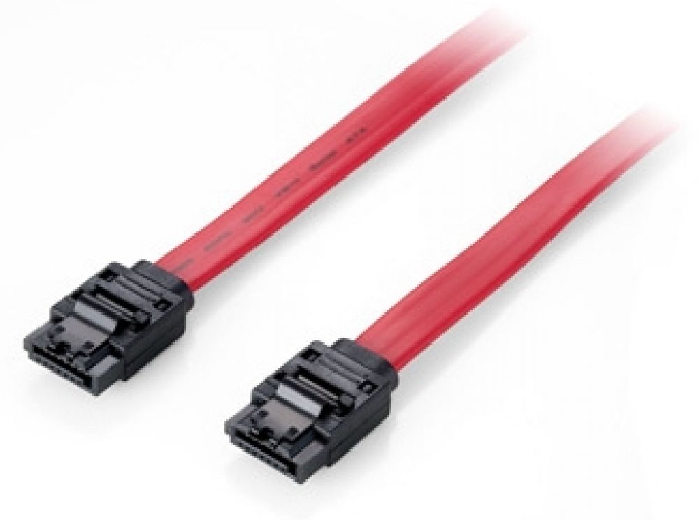 Equip 111900 Flat cable SATA [0.5m, 6Gbps w/ metal latch, straight version]