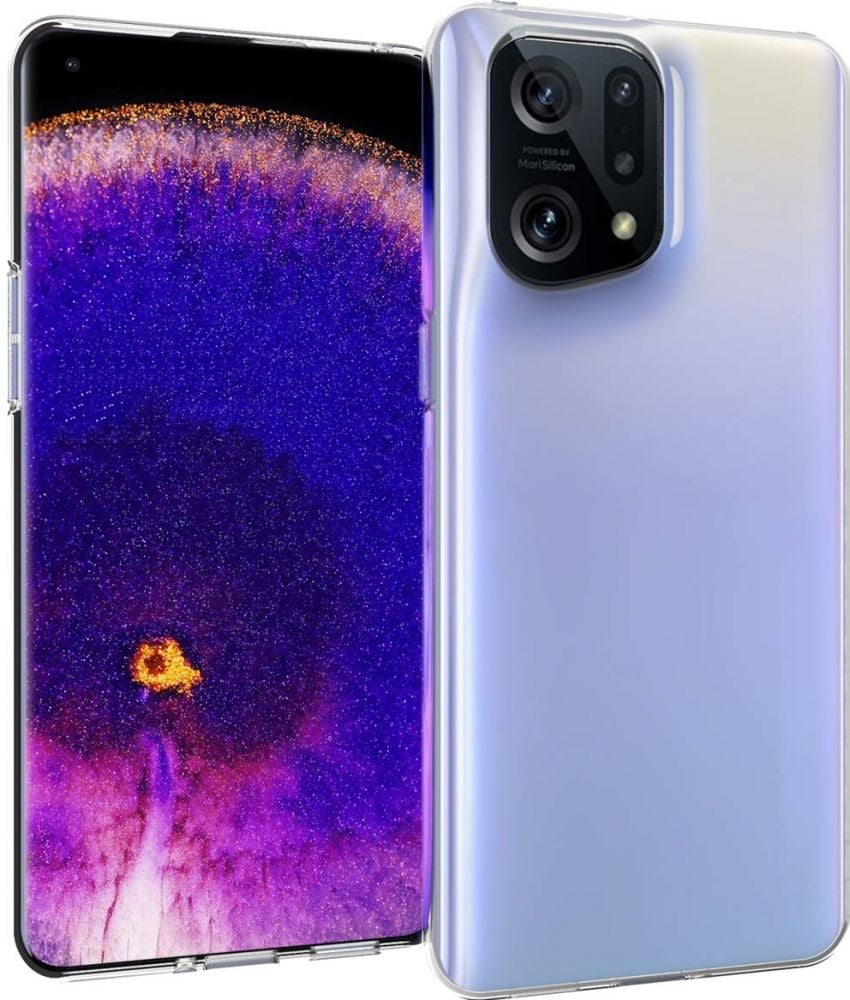 Accezz Clear Backcover Oppo Find X5 Pro 5G - Transparant