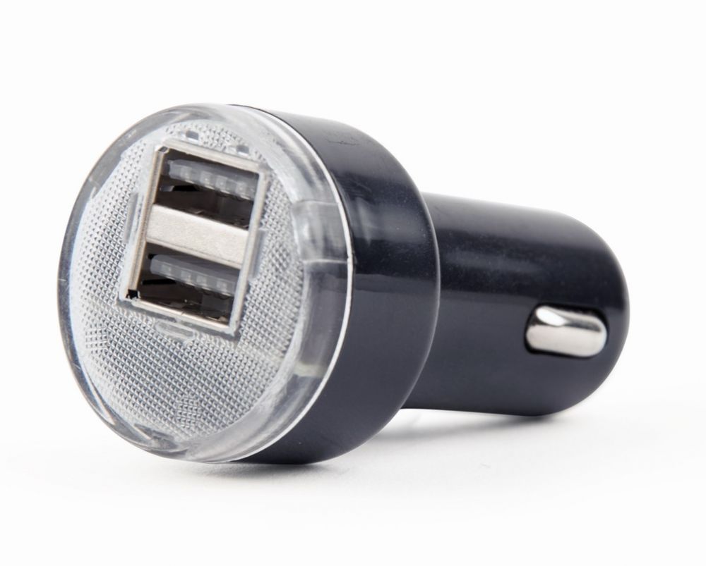 GEMBIRD USB-Autoladegerät 2-Port 5V/2.1A zwart