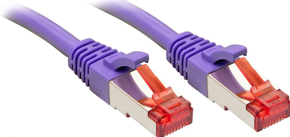 Lindy Patchkabel Cat6 S/FTP Violet 0.50m - Netwerkkabel