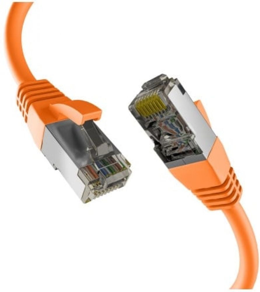 EFB CAT8.1 ORANGE 15m RJ45 PATCHKABEL S/FTP PIMF