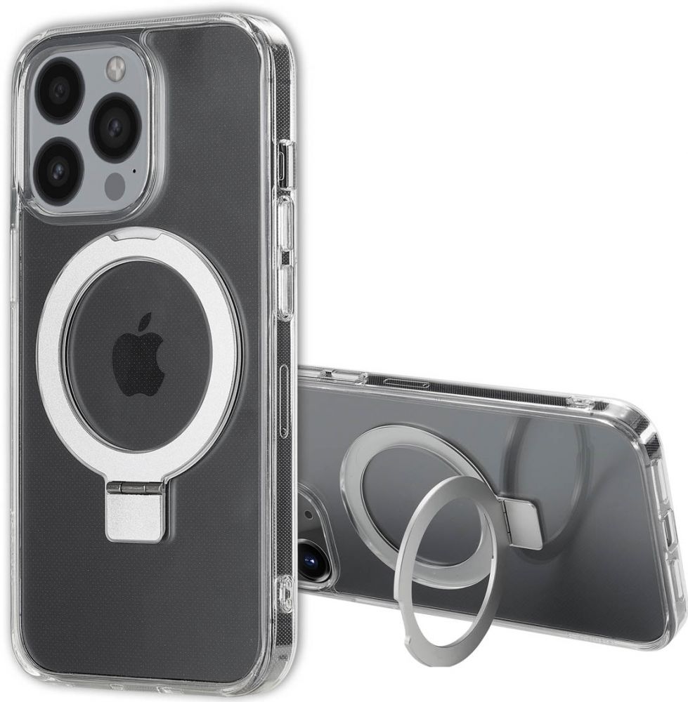 Accezz Ring Stand Backcover met MagSafe iPhone 13 Pro Max - Transparant