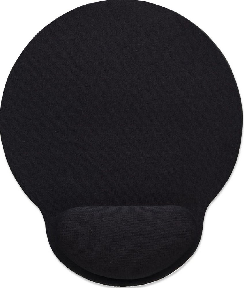 Wrist-Rest Mouse Pad, Black Gel-like Foam