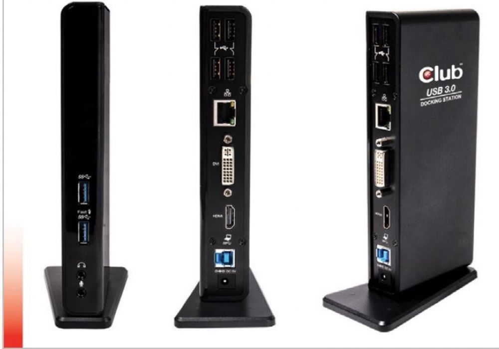 CLUB3D Club3D SenseVision USB 3.0 Dual Display Docking Station - Dockingstation