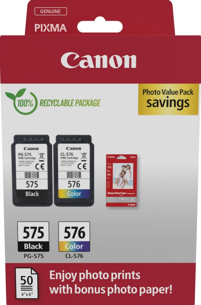 CANON Canon PG-575CL-576 Photo Paper Value Pack - 2