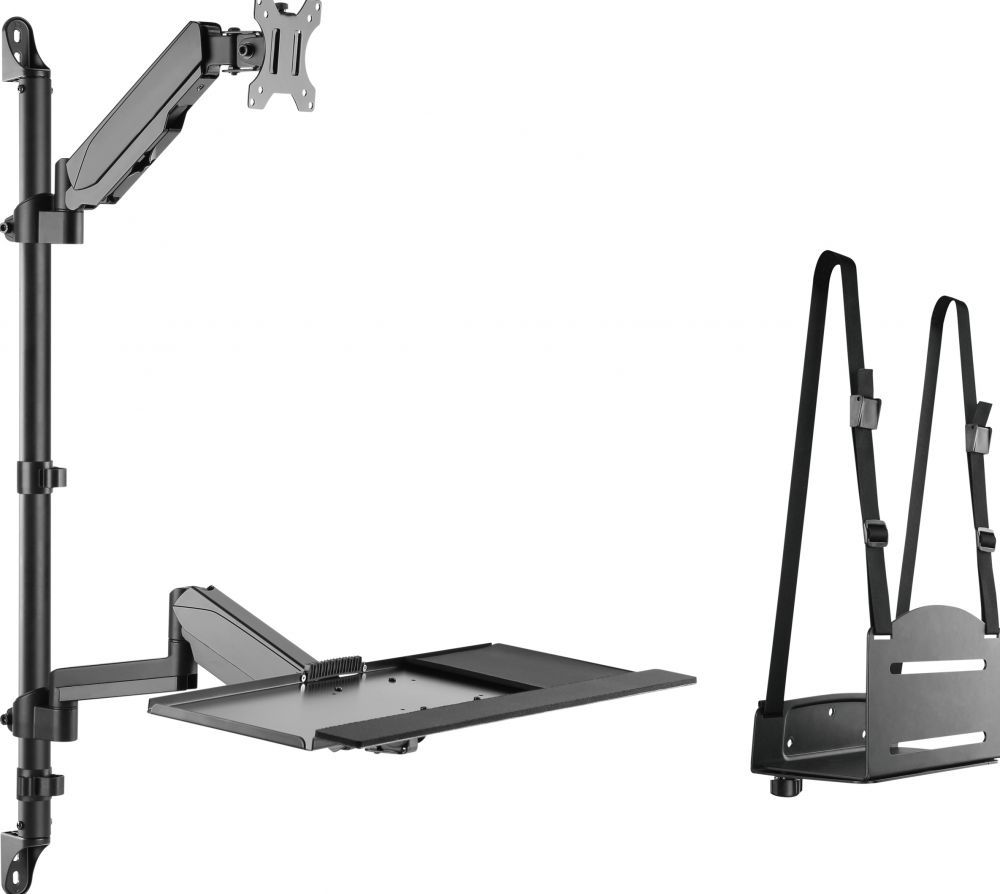 EQUIP Equip Tischhalterung 17"-32"/ 1TFT 8kg 360°+Nb.halter. zwart