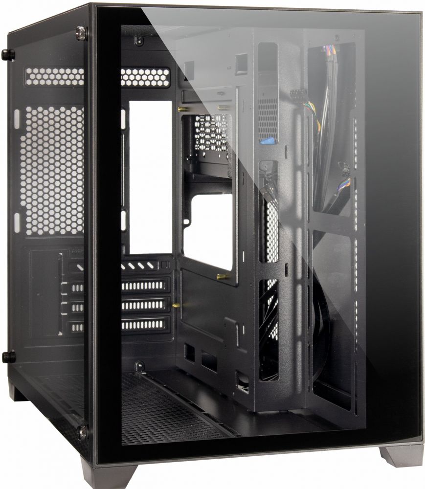 Inter-Tech Gaming-Behuizing Micro-ATX C-501 Aspect zwart