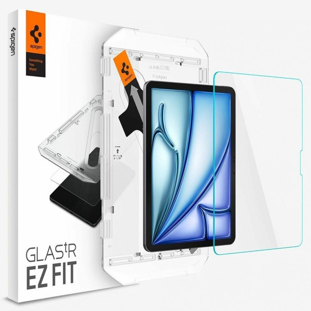 Spigen GLAS.tR EZ Fit - Schermbeschermer voor tablet