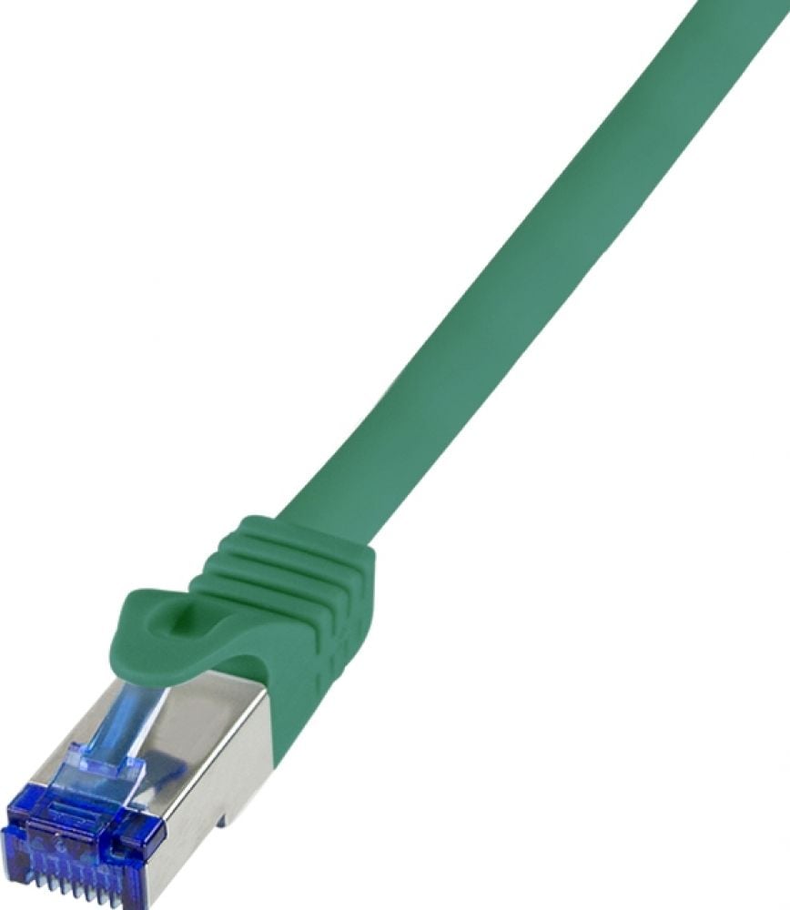 Logilink Patchkabel Ultraflex, Cat.6A, S/FTP, grün, 0,5 m