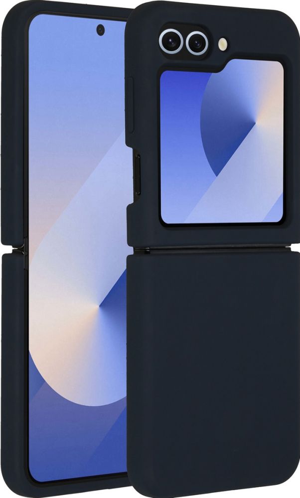 Accezz Liquid Silicone Backcover Samsung Galaxy Z Flip 6 - Donkerblauw