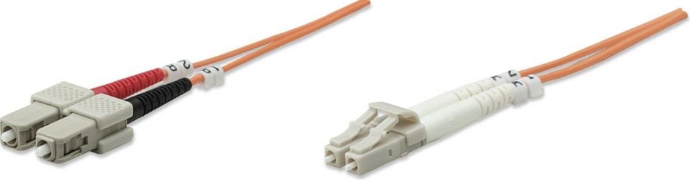 Intellinet LWL aansluitkabel LC/SC 2m Multimode OM2 oranje