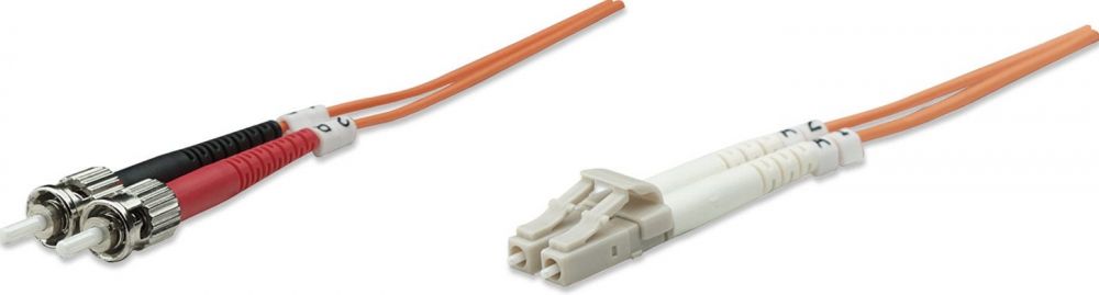 Intellinet LWL aansluitkabel LC/ST 5m Multimode OM1 oranje