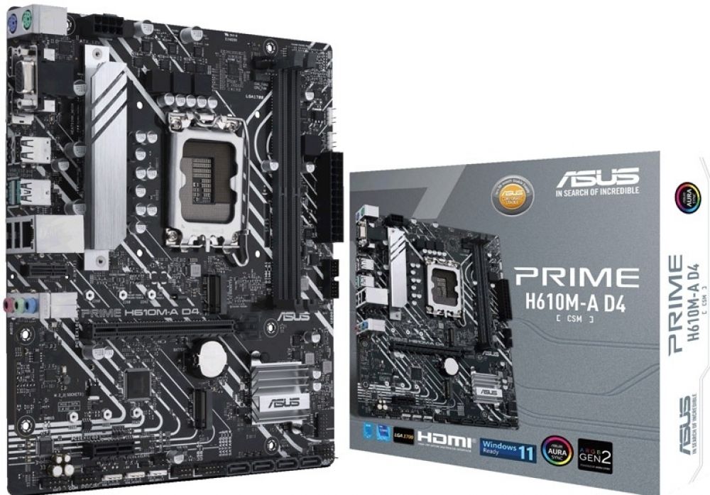 ASUS PRIME H610M-A D4-CSM - Moederbord