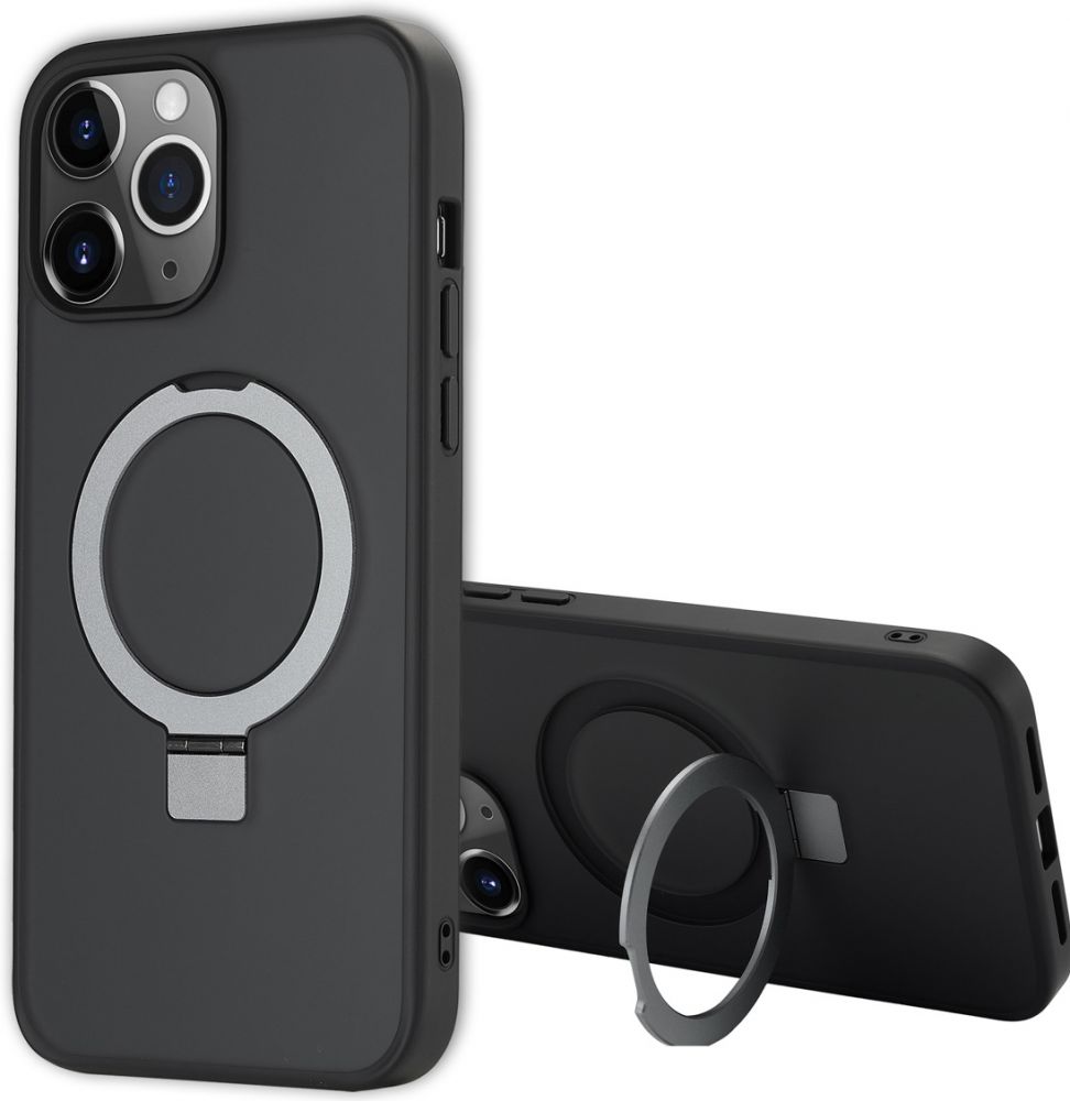 Accezz Ring Stand Backcover met MagSafe iPhone 13 Pro Max - Zwart