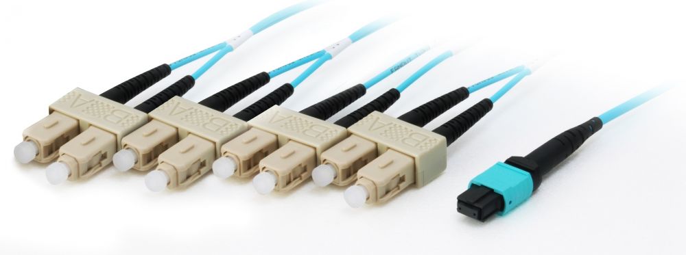 Equip MTP/SC Trunk Fiber Patch Cord OM4 M/M 7.00m Polybeutel