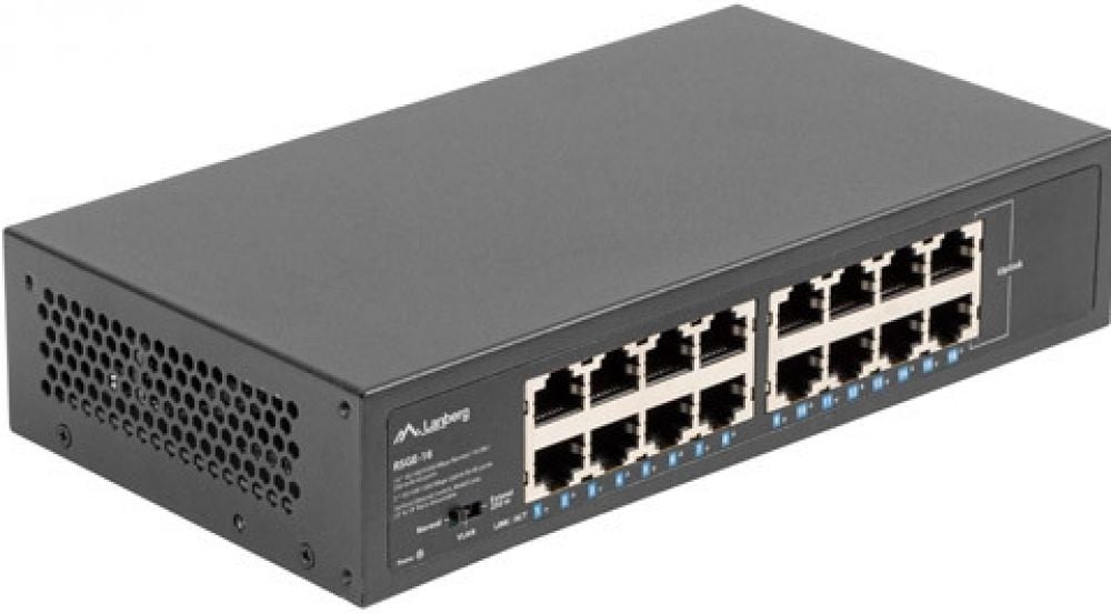 Lanberg Switch RSGE-16 16X 1GB Gigabit Ethernet Unmanaged Ra