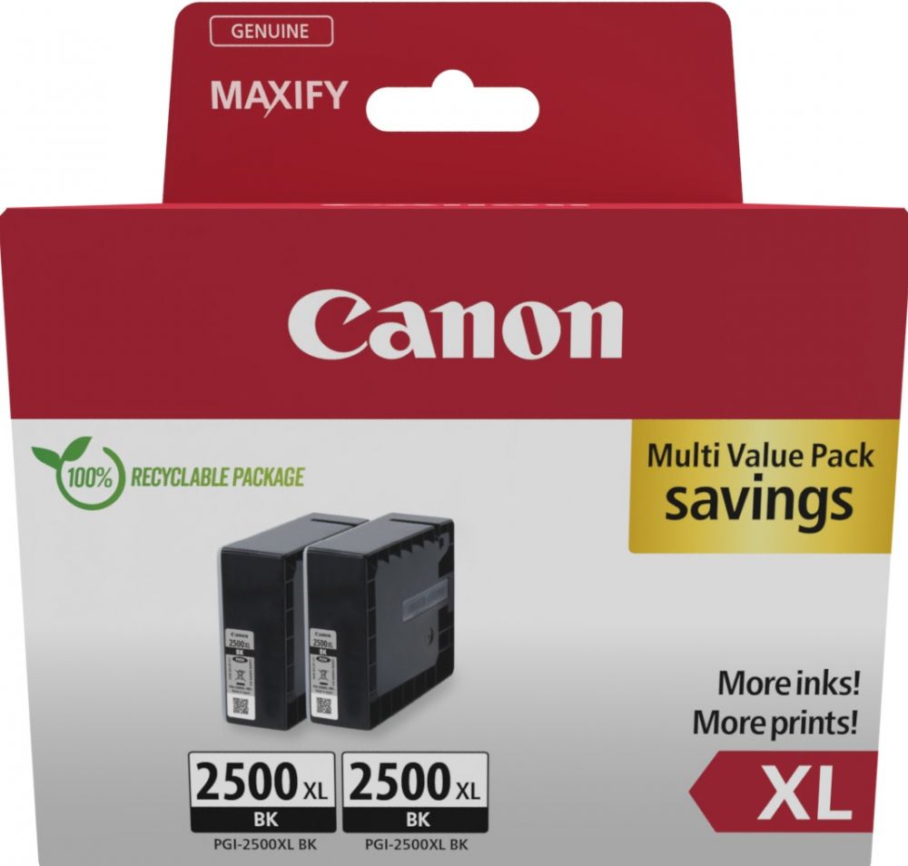 Canon PGI-2500XL BK Twin Pack - 2