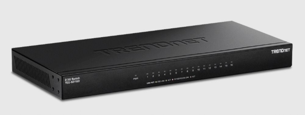TRENDnet 16-Port Unmanaged 2.5G Desktop Switch