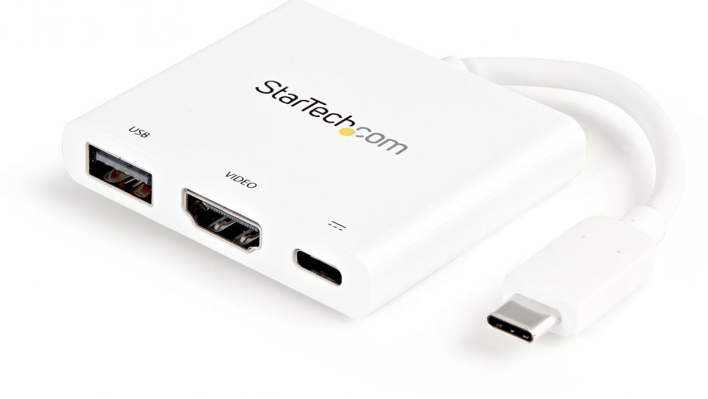 StarTech.com USB-C naar 4K HDMI multifunctionele adapter met power delivery en USB-A poort - USB Type-C laptop reis adapter