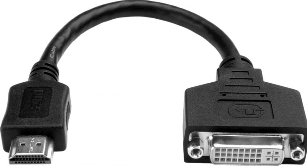 Eaton Tripp Lite Series HDMI to DVI Adapter Video Converter (HDMI-M to DVI-D F), 8-in. (20.32 cm) - Videoadapter